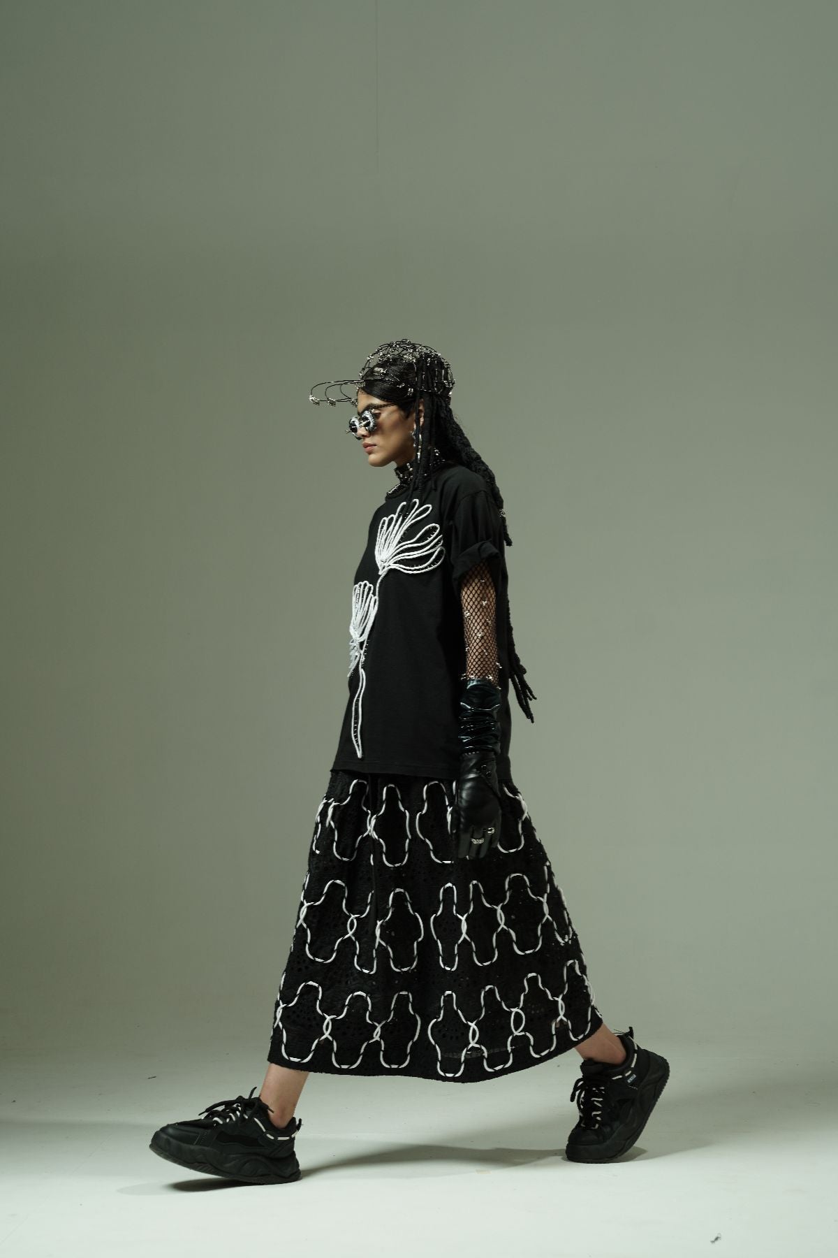 Cutwork Skirt