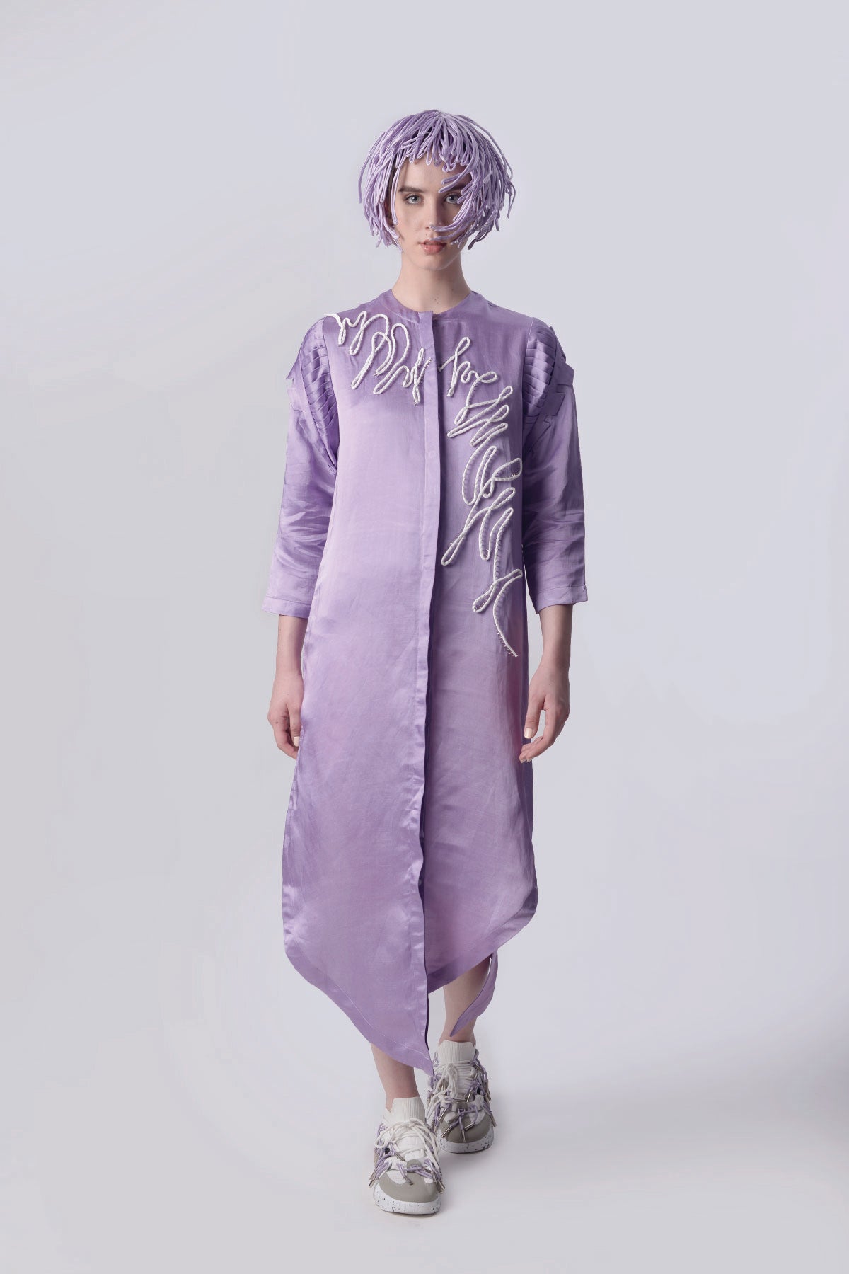 Scribble Asymmetric Dress