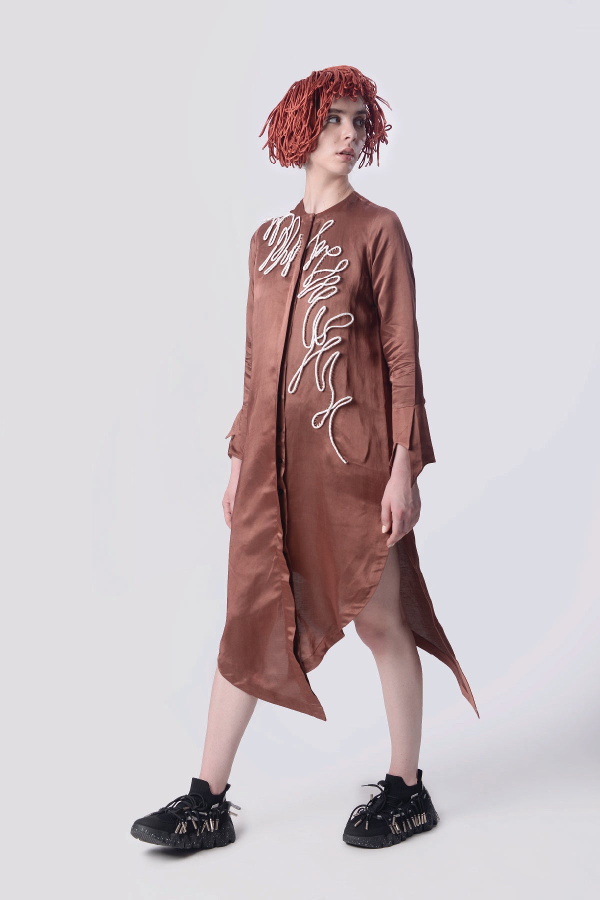 Scribble Asymmetric Dress