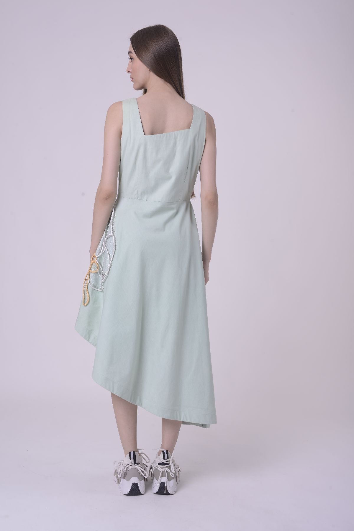 Peach Blossom Asymmetric Dress