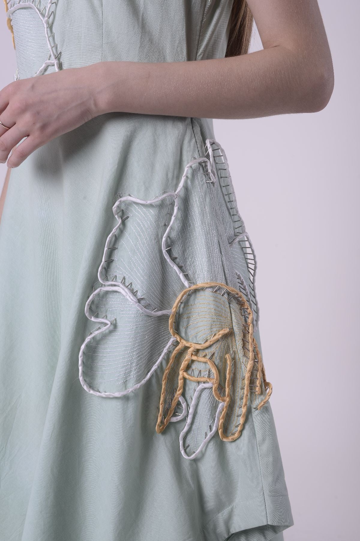 Peach Blossom Asymmetric Dress