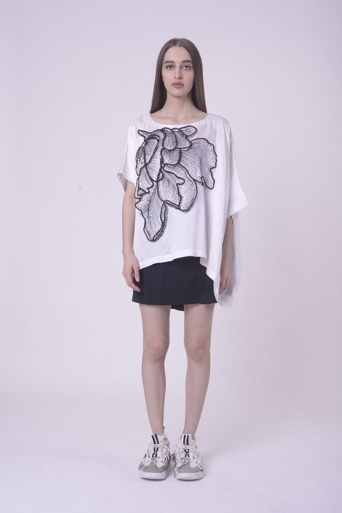 Peach Blossom Kaftan Top