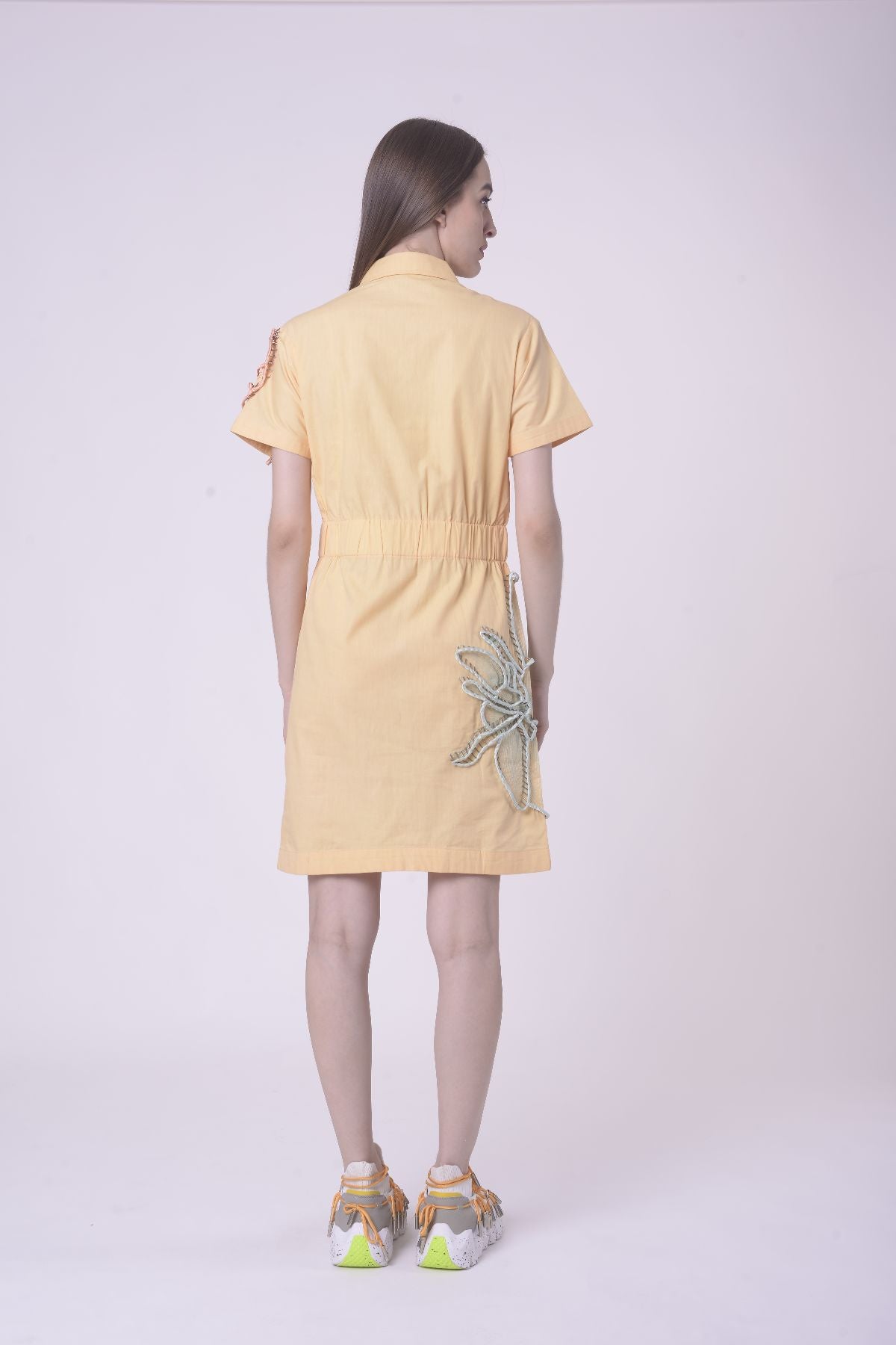 Peach Blossom Zip Dress