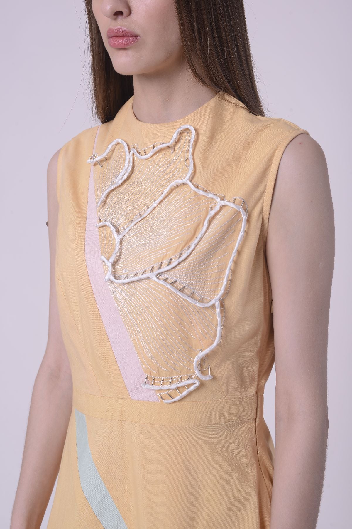 Peach Blossom A-Line Mini Dress