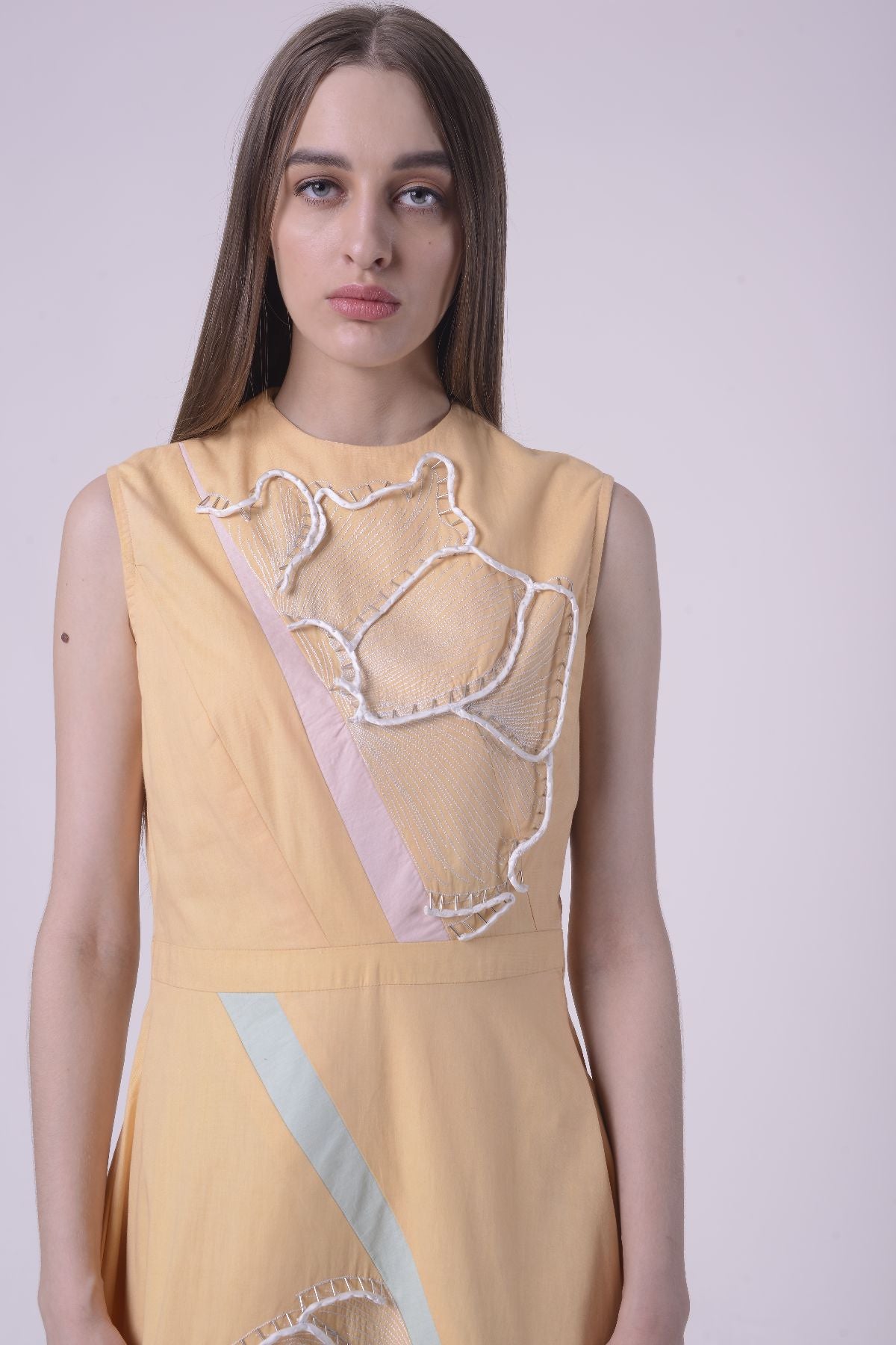 Peach Blossom A-Line Mini Dress