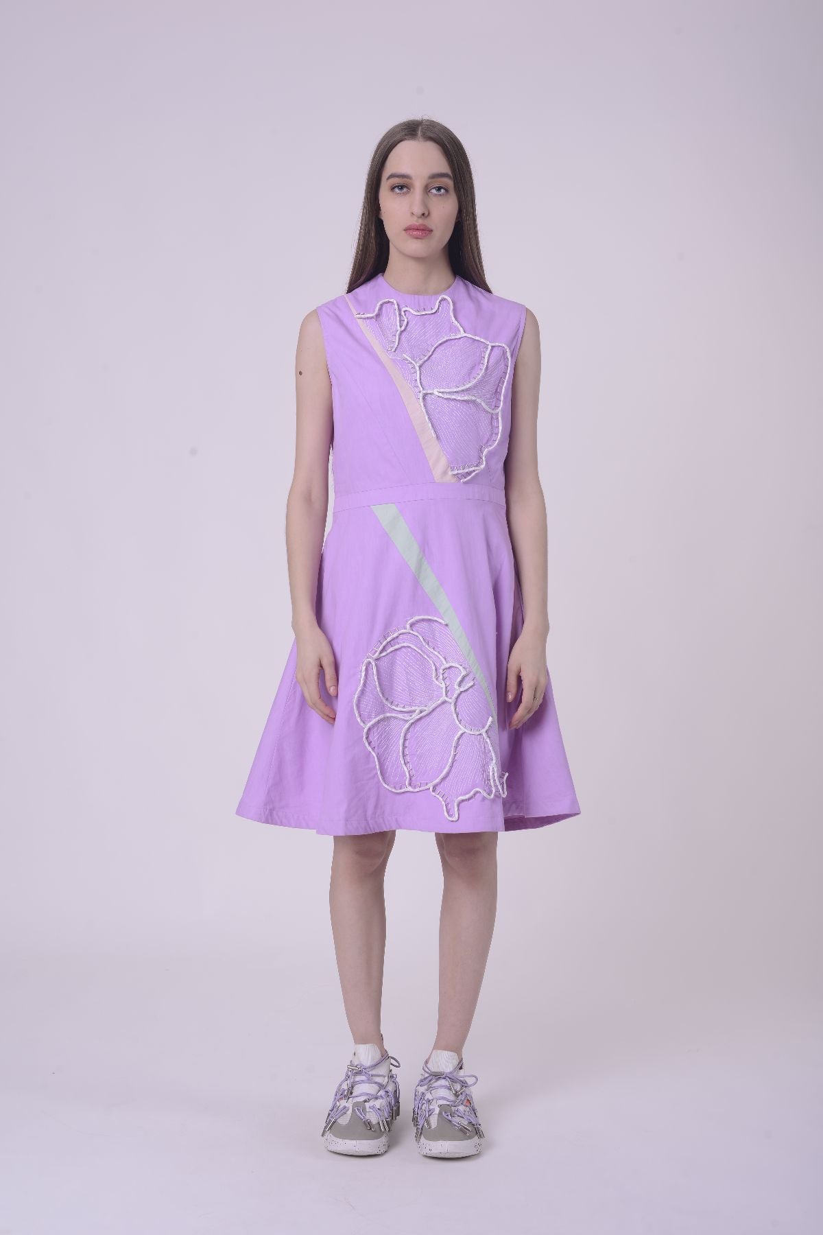 Peach Blossom A-Line Mini Dress