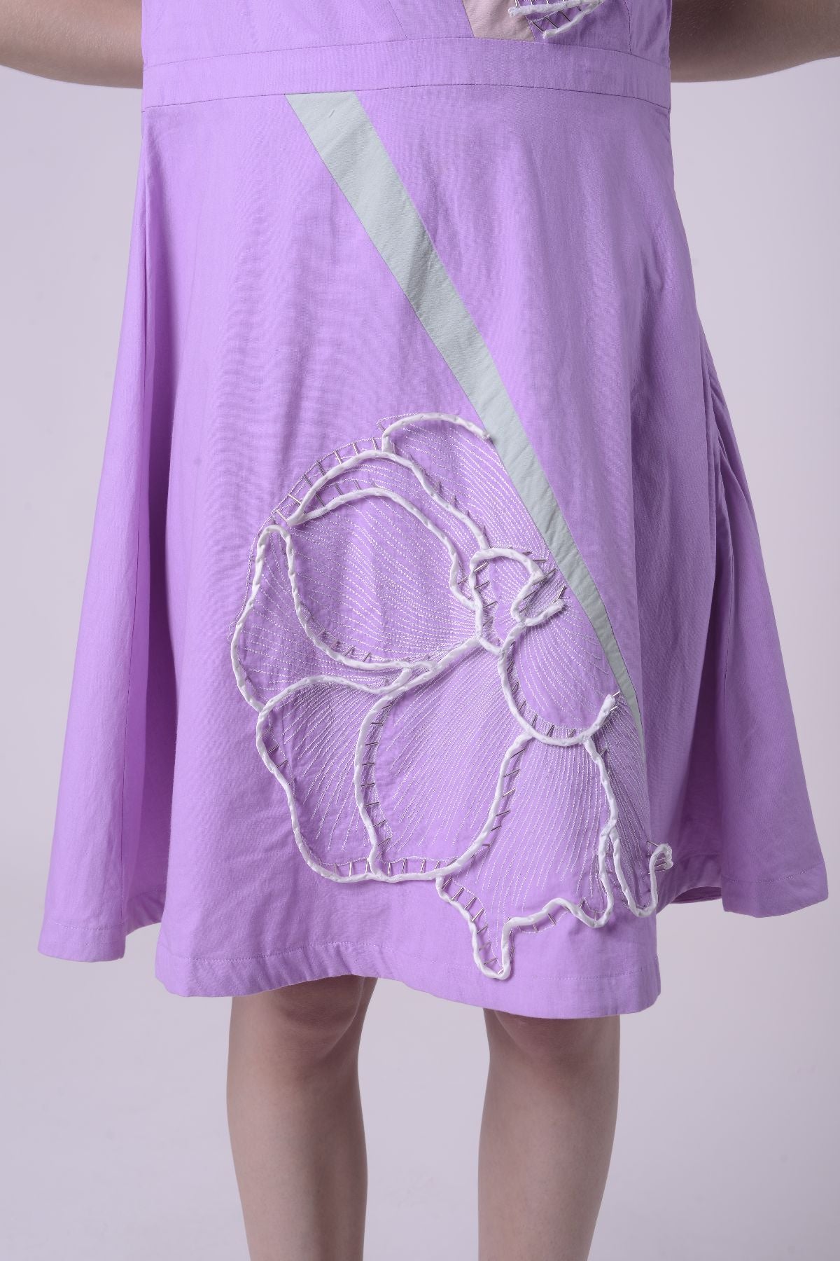 Peach Blossom A-Line Mini Dress