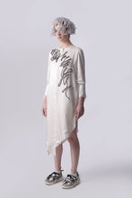 Load image into Gallery viewer, Scribble Assymetric Shirt Dress
