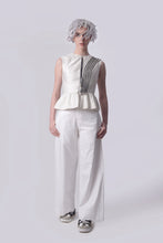 Load image into Gallery viewer, Black Stripes Peplum Top
