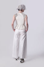 Load image into Gallery viewer, Black Stripes Peplum Top
