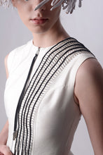 Load image into Gallery viewer, Black Stripes Peplum Top
