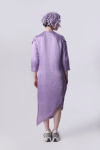 Load image into Gallery viewer, Digital Lavender Scribble Shirt Dress

