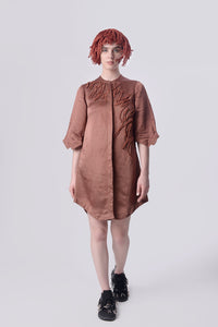 Chocolate Scribble London Dress