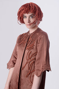 Chocolate Scribble London Dress