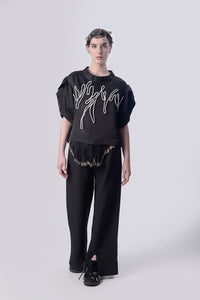 Black Scribble Co-ord Set