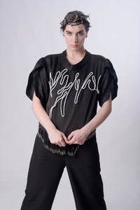 Black Scribble Co-ord Set