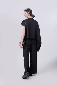 Black Flower Power Kaftan Top