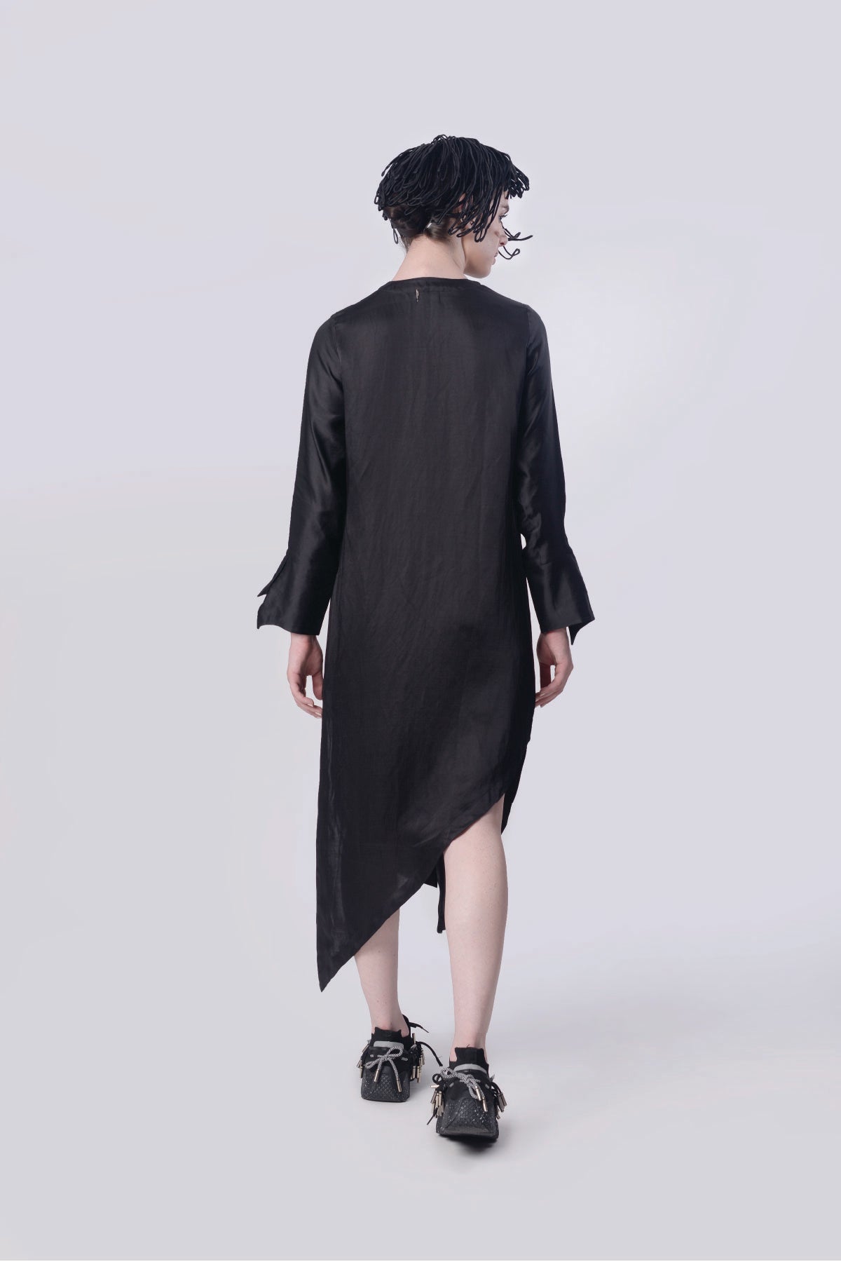 Scribble Asymmetric Dress