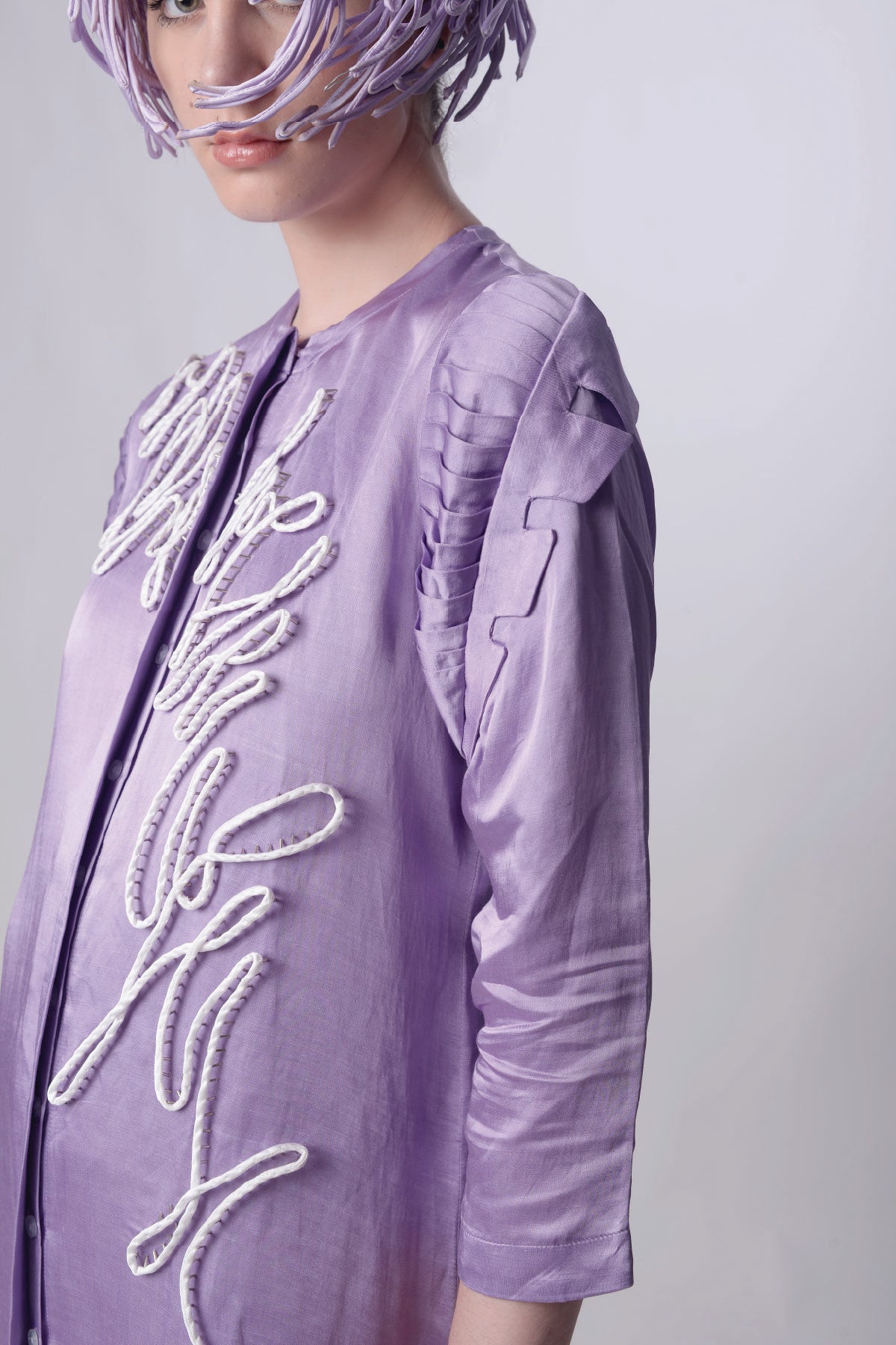 Scribble Asymmetric Dress