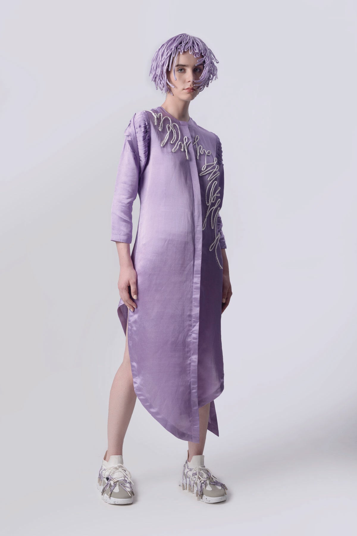 Scribble Asymmetric Dress