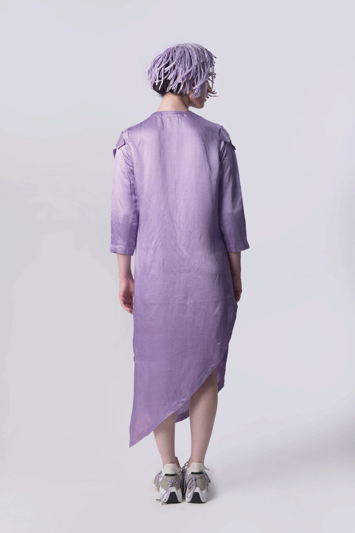 Scribble Asymmetric Dress