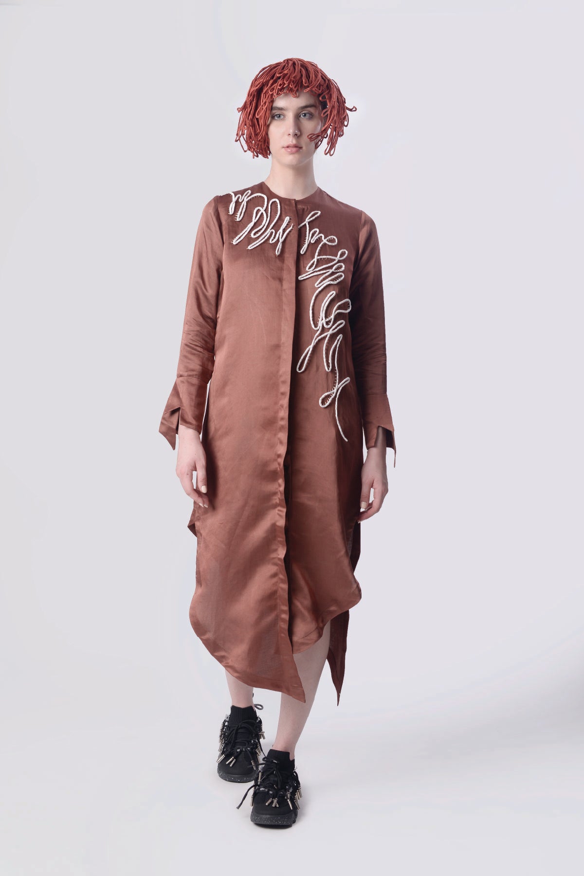 Scribble Asymmetric Dress