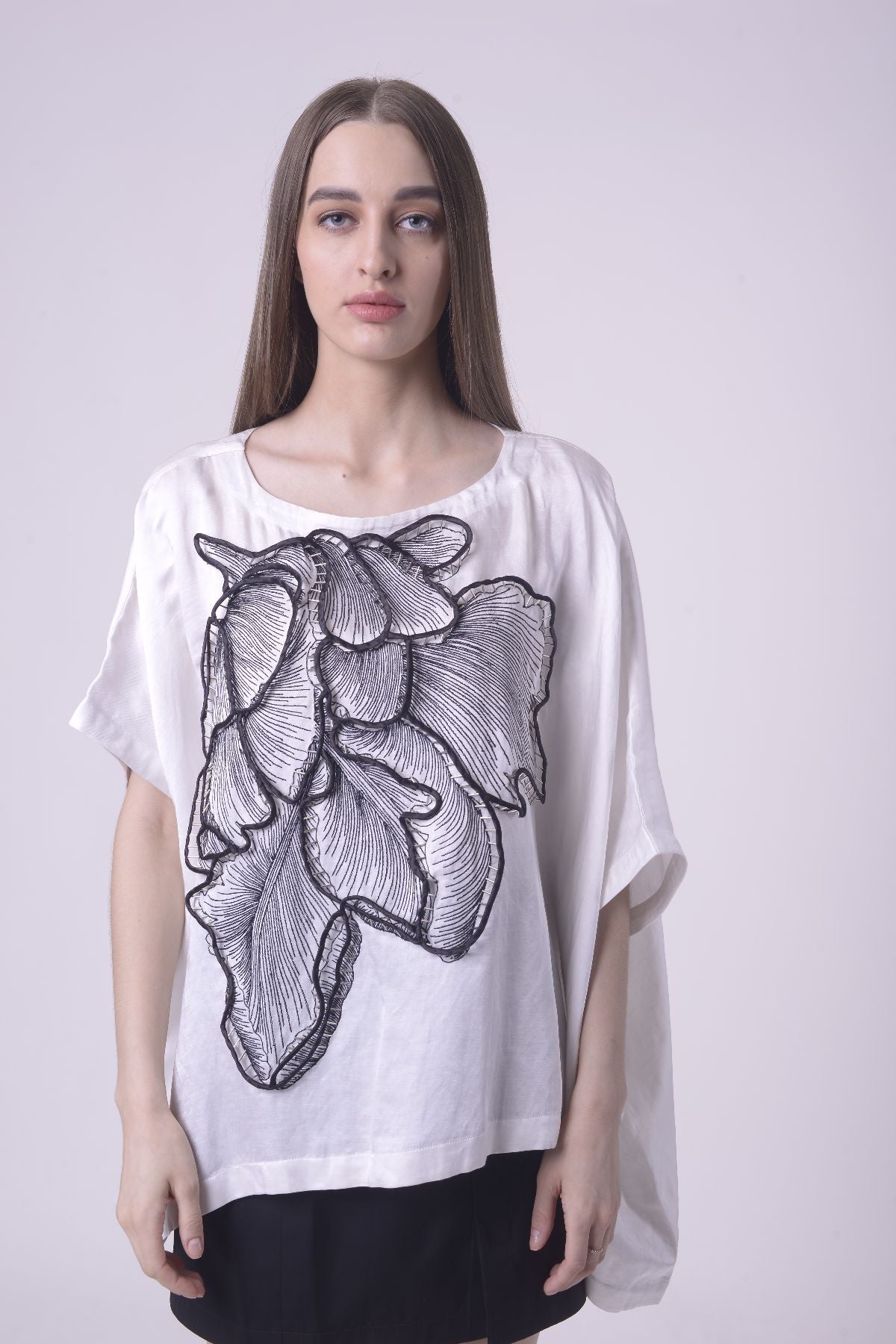 Peach Blossom Kaftan Top