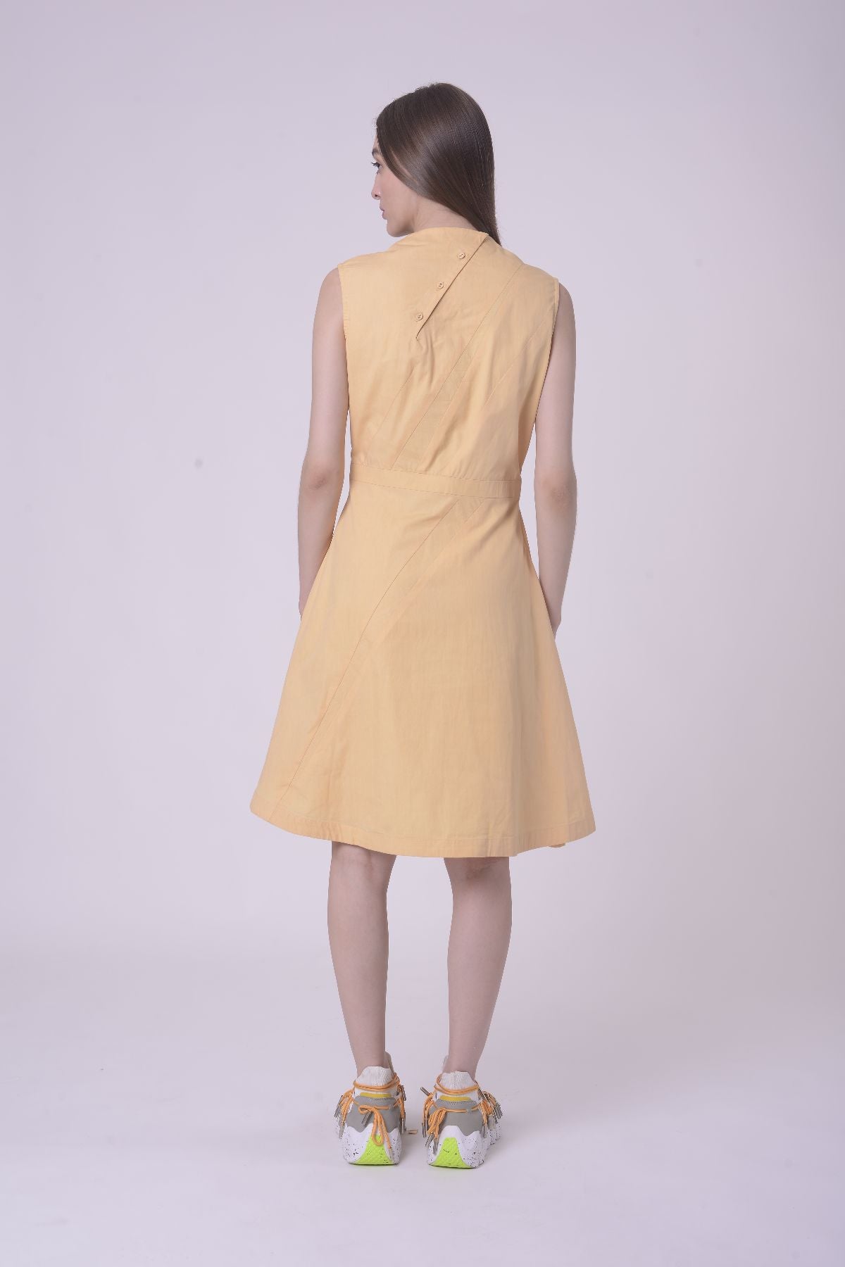 Peach Blossom A-Line Mini Dress