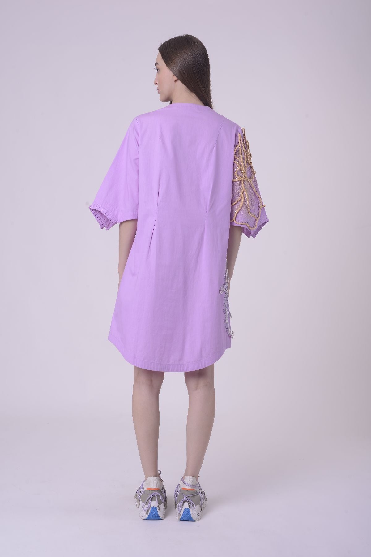 Peach Blossom Shirt Dress