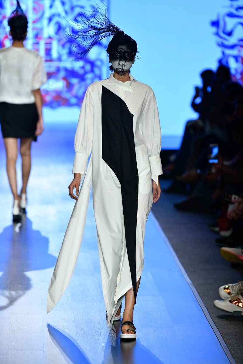 Adela Blouson Sleeve Shirt Dress